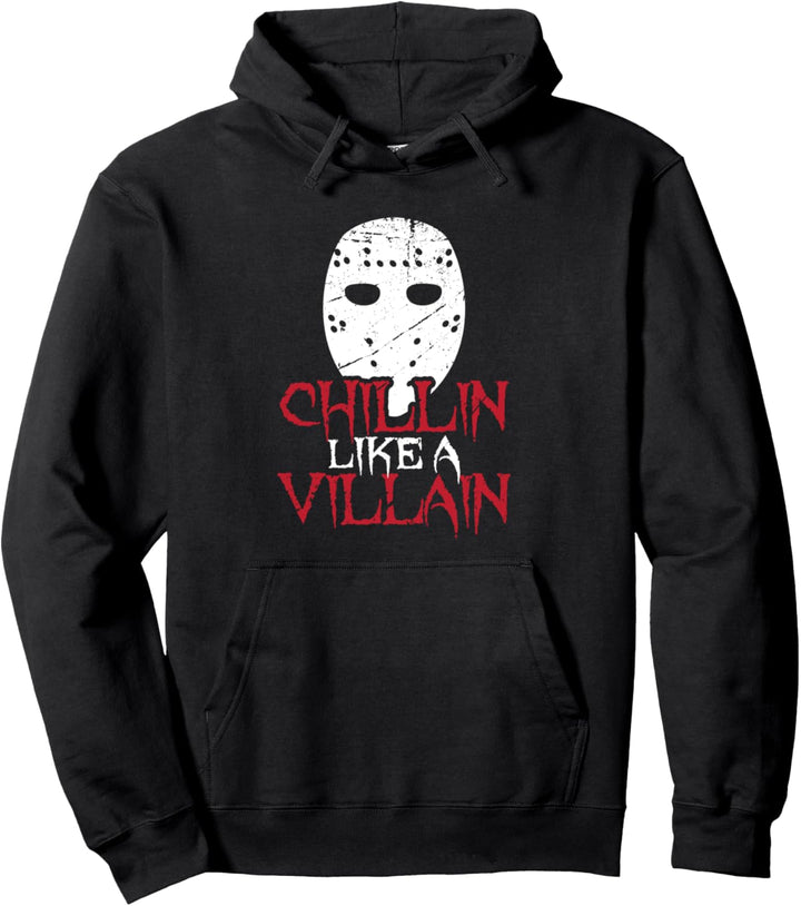 Chillin Like a Villain Horror-Film Lover Halloween Film Pullover Hoodie