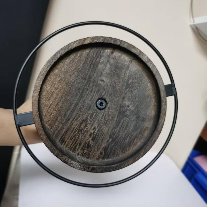 Brillenhalter | 360 Grad Drehbarer Brillenständer Mit Tablett Und Basis - Holz Brillen Display Ständ