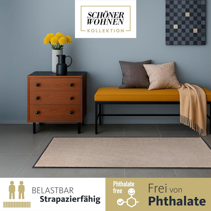 Schöner Wohnen Kollektion strapazierfähige Schmutzfangmatte Miami – getuftete Fussmatte 67x150 cm in