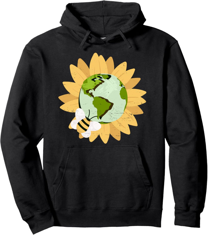 No Planet B - Planet Bee - Save The Bees - Green Earth Day Pullover Hoodie