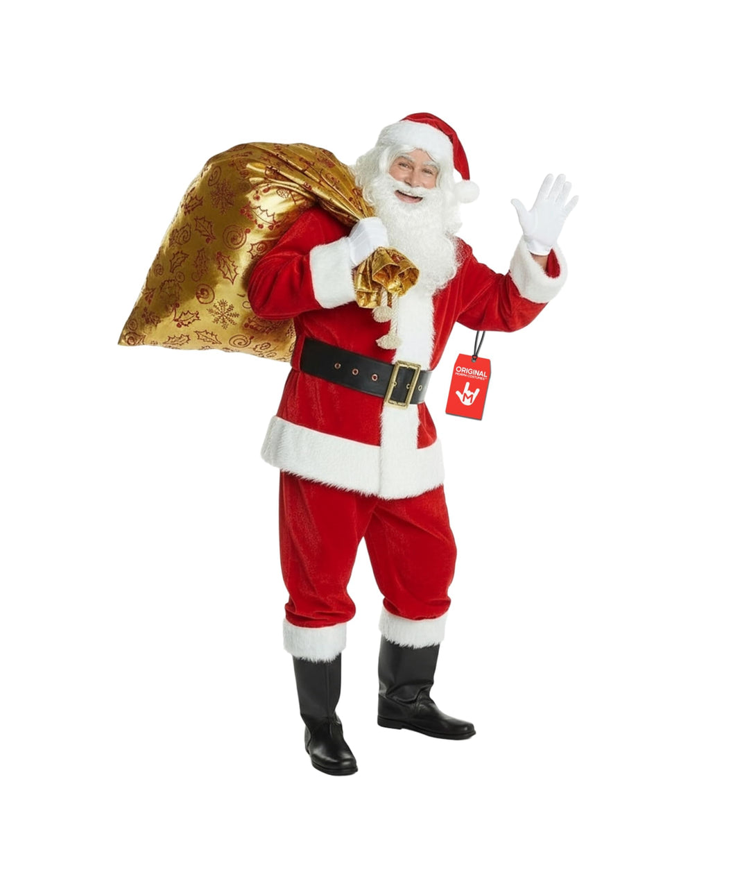 Morph Weihnachtsmann Kostüm Herren, Weihnachtsmann-Kostüm, Nikolauskostüm Mann, Santa Claus, L