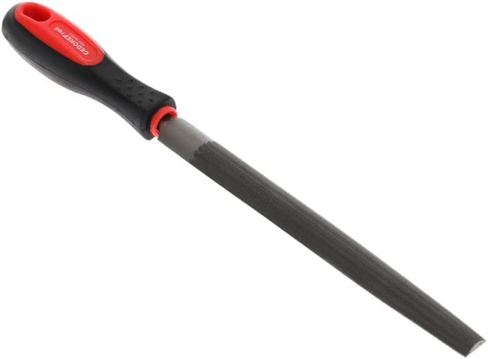 GEDORE red Halbrundfeile, Spezialstahl, 2-Komponenten-Griff, Rot/Schwarz, Einzelstück Halbrundfeile