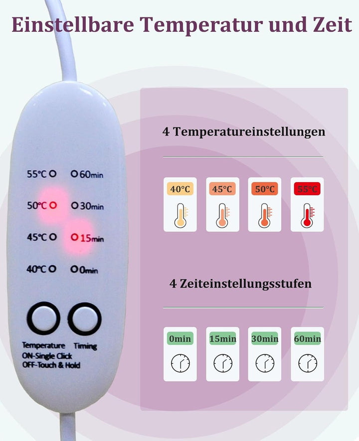 Beheizte Augenmaske, PJYU Seidenaugenmaske für geschwollene Augen, trockene Augen, Blepharitis-Behan