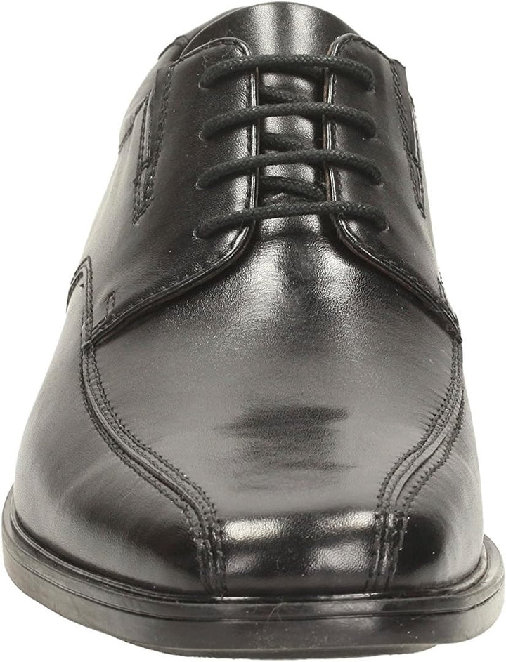 Clarks Herren Stafford Park5_Derby 45 EU Black Leather, 45 EU Black Leather