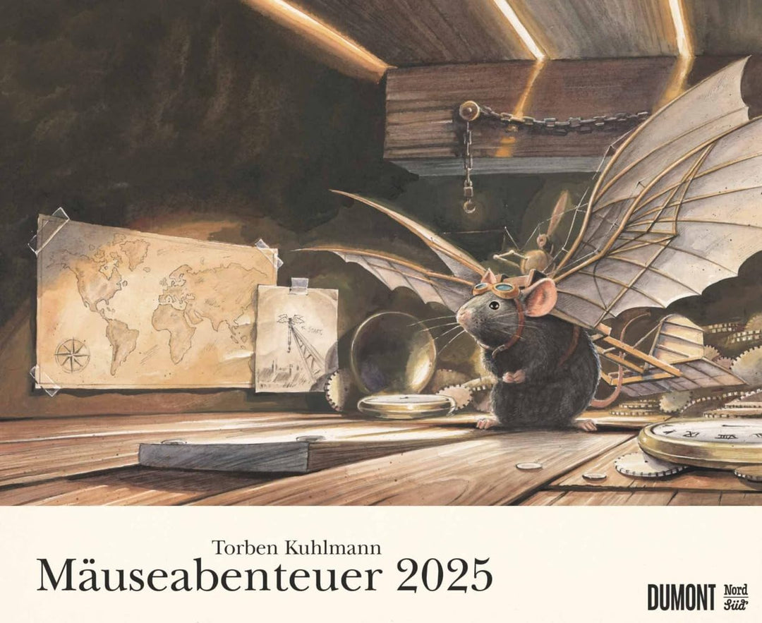 DUMONT - Torben Kuhlmann: Mäuseabenteuer 2025 Wandkalender, 52x42,5cm, Kinderkalender mit schönsten