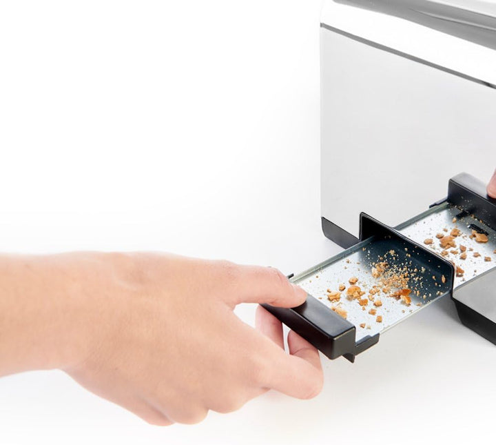 Taurus Mytoast Legend 45 mm breiter Schlitz-Toaster, Edelstahl, Grau Extra langer Schlitz 1, Extra l