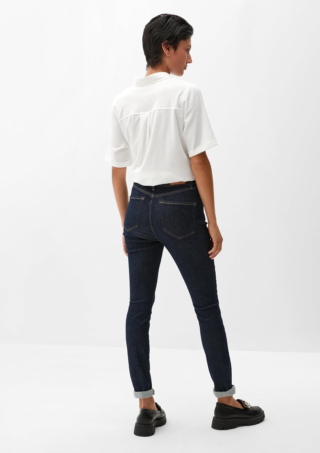 s.Oliver Damen Jeans, Anny Super Skinny, Dark Blue Denim