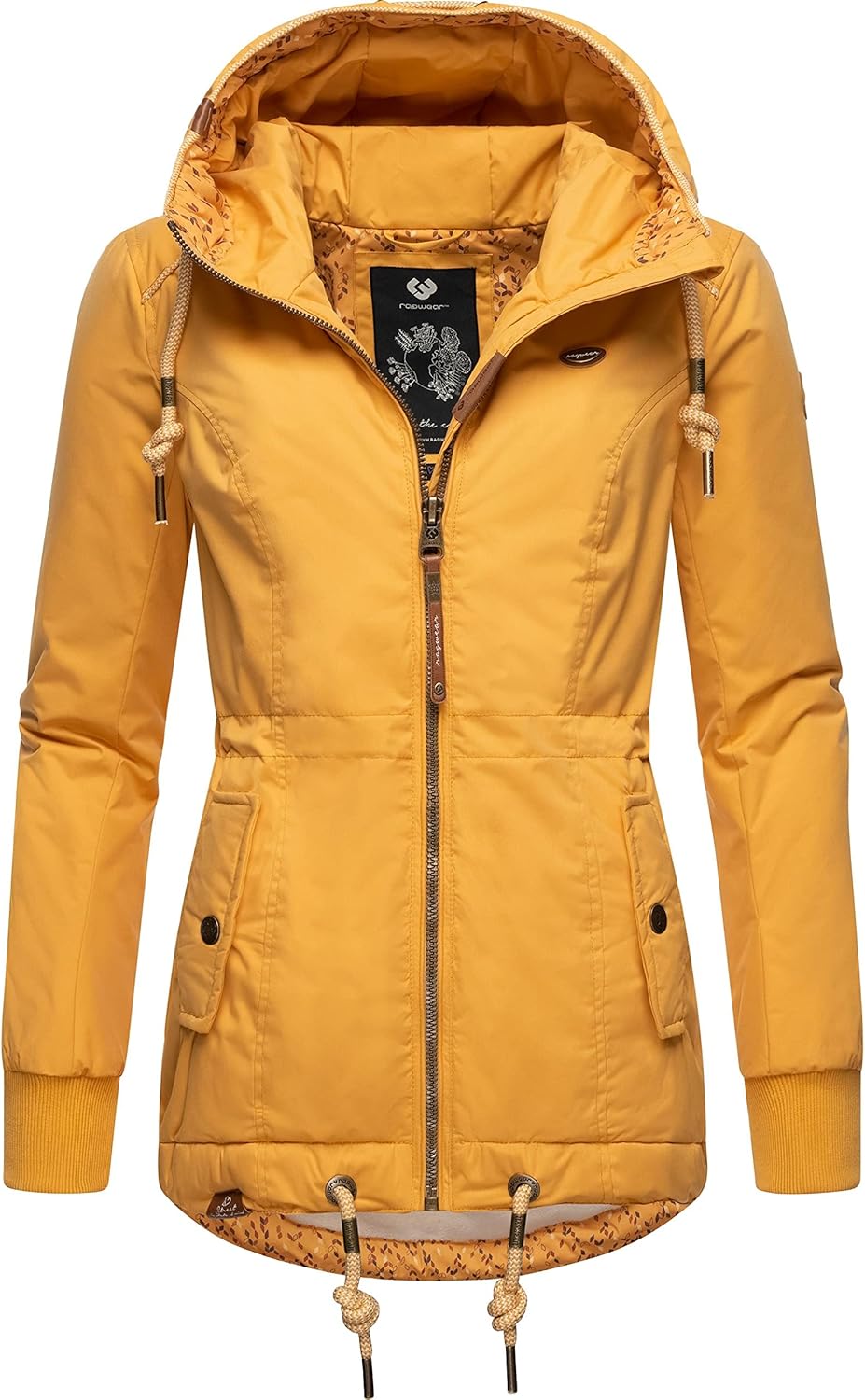 Ragwear Damen Winterjacke Outdoorjacke wasserdicht mit Kapuze YM-Danka XS-6XL S Honey22, S Honey22