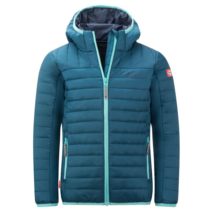 Trollkids Kinder Steppjacke Eikefjord, Dunkel Marine/Arktisblau/Mystisches Blau