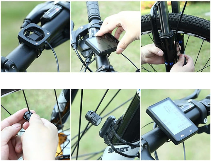 BESPORTBLE Fahrradgeschwindigkeit Statisches Heimtrainer Fahrrad Kabelgebundener Tachometer Tacho Mi