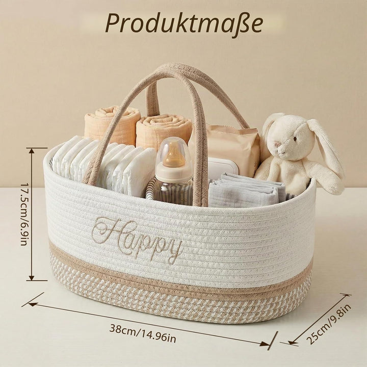 Klapptisch Organizer, Baby Organizer Korb, Klapptisch Aufbewahrungskorb, Windel Caddy mit Türgriff,