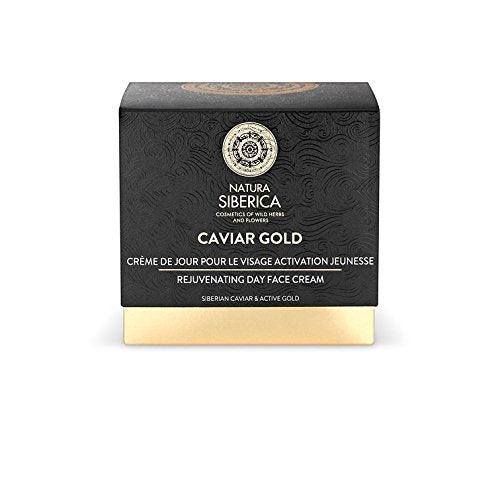 Natura Siberica, Caviar Gold Rejuvenating Day Gesichtscreme 1er Pack x 50 ml, Lavendel