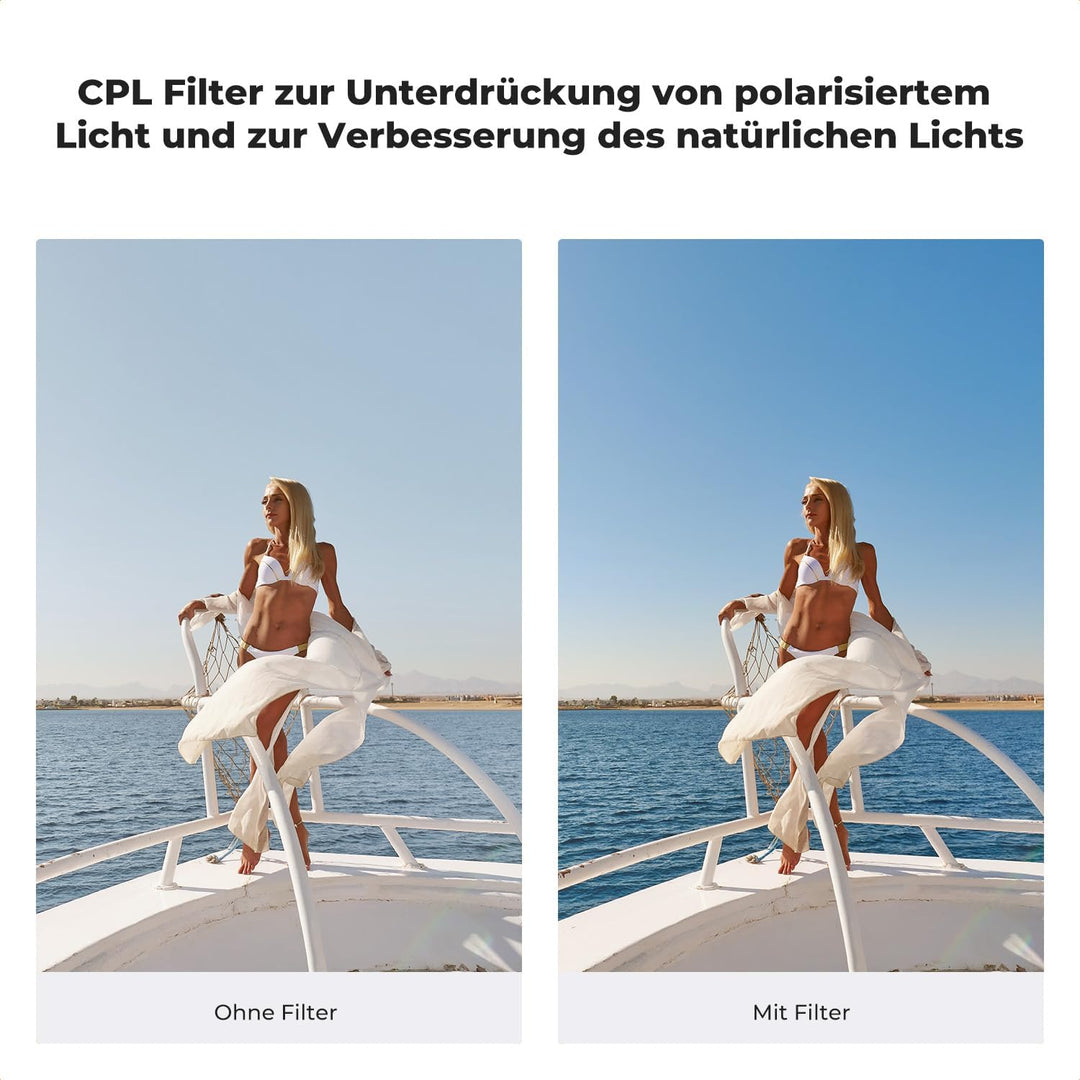 K&F CONCEPT DJI Nano 4er Pack CPL ND Filterset, CPL+ND8+ND16+ND32 Filter mit Mehrfach Beschichtete H