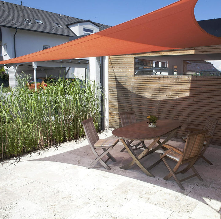 Windhager Sunsail Adria Quadrat Terracotta, Sonnensegel, Sonnenschutz, UV-Schutz, witterungsbeständi