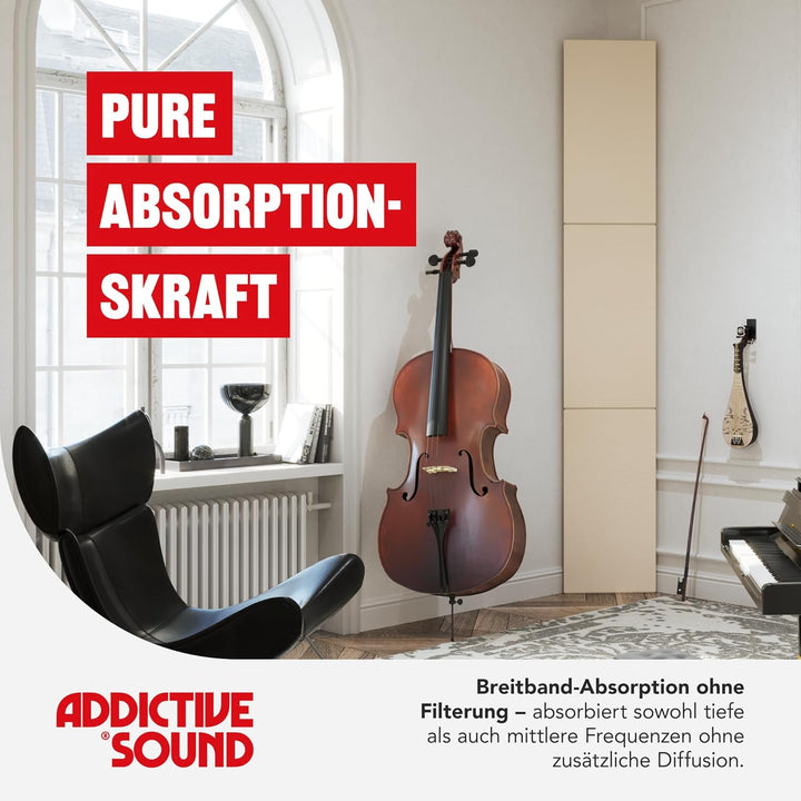 Addictive Sound Bassfalle Ecke Standard - Studio-Qualität Bass Trap - Spezialisierte Akustikwolle 80