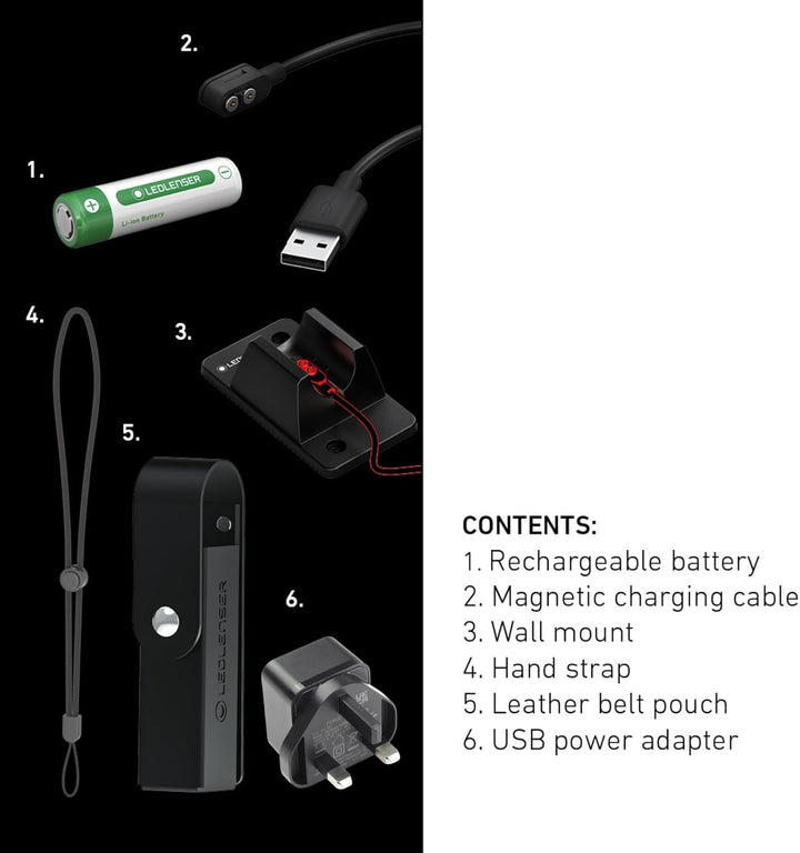 Ledlenser P6R Signature LED Taschenlampe | Led Batterie Taschenlampe fokussierbar | Leuchte hell 140