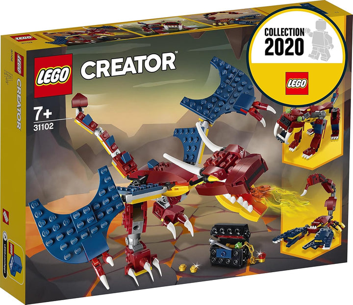 LEGO 31102 Creator Feuerdrache Spielzeug, Spielzeug