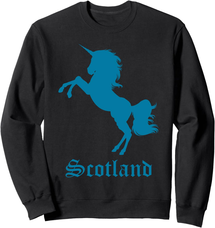 Schottland Unicorn Silhouette National Symbol Scottish Sweatshirt