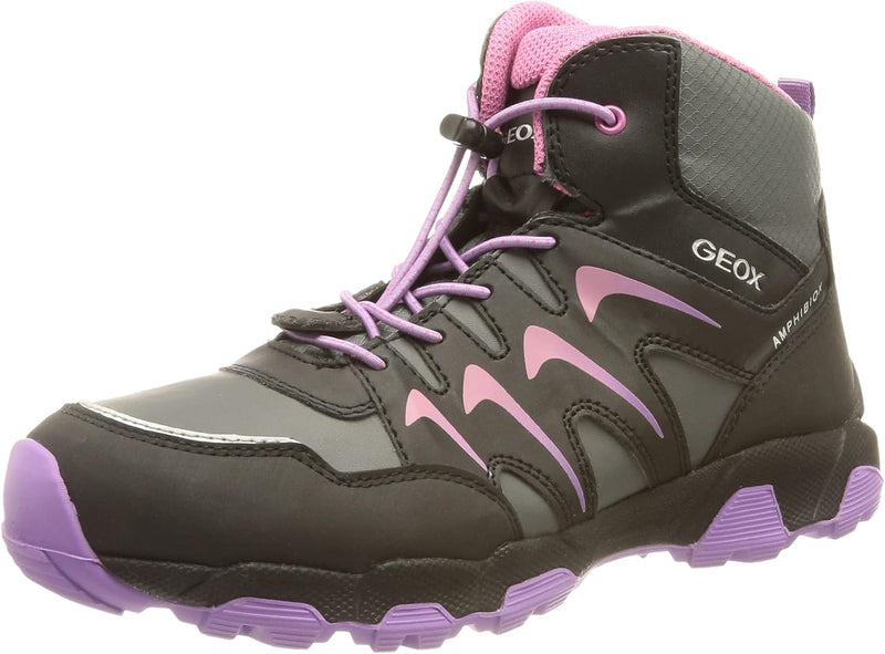 Geox Mädchen J Magnetar Girl B Ab Sneakers 24 EU Black Purple, 24 EU Black Purple