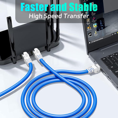LAN Kabel 30 meter, Cat6 Lang Netzwerkkabel 30m Verlegekabel, RJ45 FTP Geschirmt Internet Kabel, Hoc
