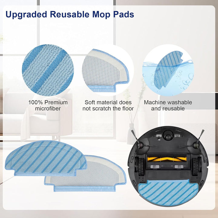 Feilifan Zubehör-Set für ECOVACS DEEBOT N10 PLUS/ T9+/ N8 PRO+/ N8+/ T8AIVI+/ T8+ Saugroboter, 19-te