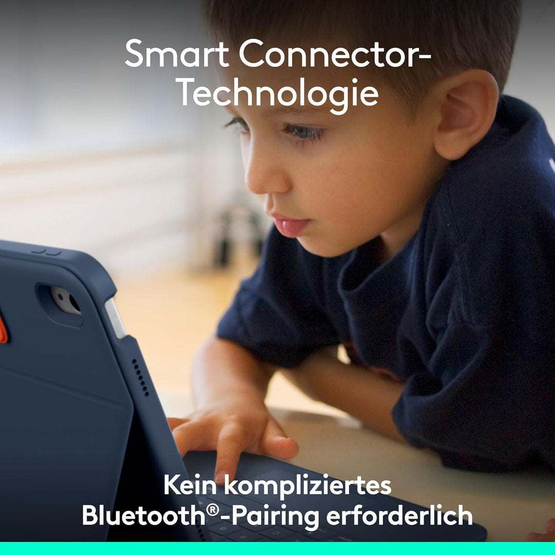 Logitech Rugged Combo 4 Touch Tastatur-Case mit Trackpad und Smart Connector für iPad (10. Generatio