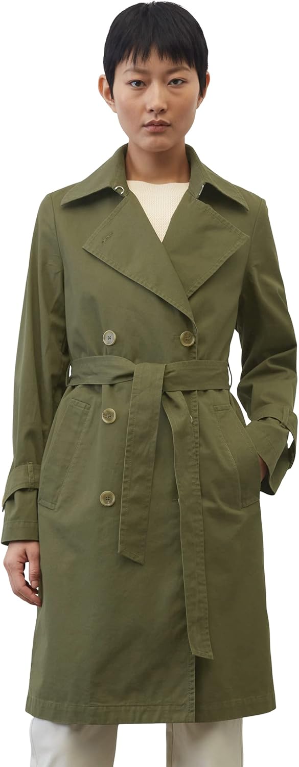 Marc O'Polo Damen Woven Coats 38 477-Wilde Olive, 38 477-Wilde Olive
