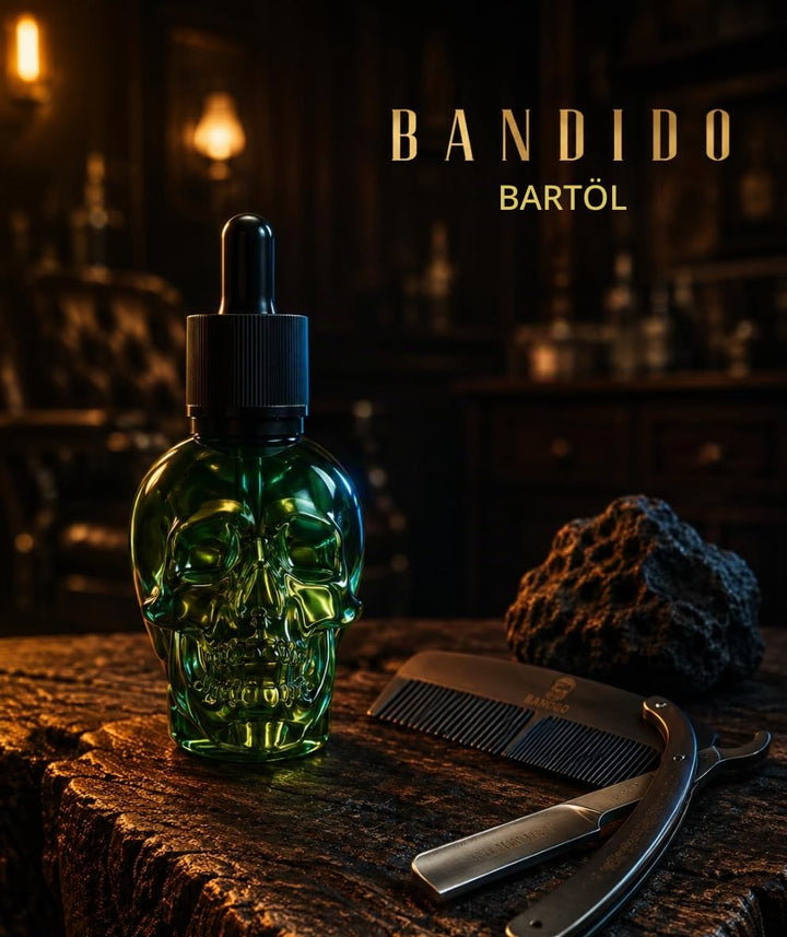 Bandido Bartöl Herren Green 40ml – Beard Oil mit Arganöl, Jojobaöl &amp; Vitamin E – Bartpflege Öl für w