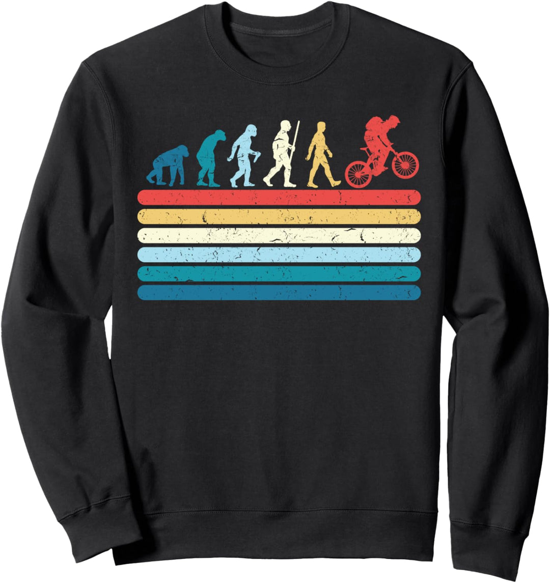 Evolution Bike Rider MTB Funny Cyclist Bike Evolution Sweatshirt