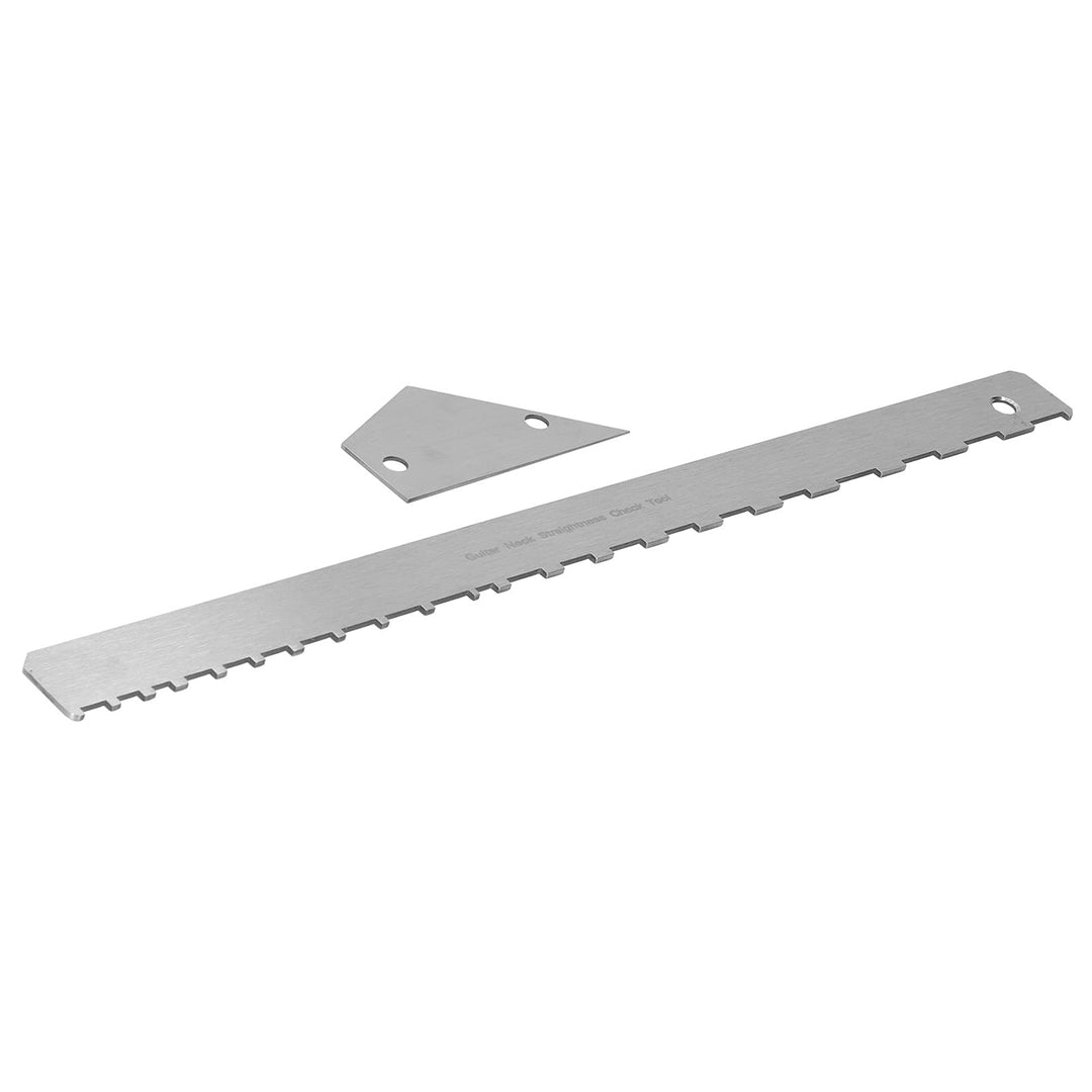 Gitarrenhals-Lineal, einfache Verwendung, Edelstahl, rostfrei, Wippsaitenmessgerät, präzise, tragbar