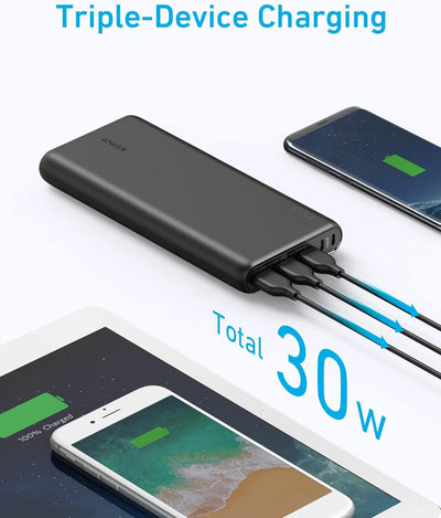 Anker 337 Powerbank (PowerCore 26K) 26800mAh Power Bank Externer Akku mit Dual Input Ladeport, Schne