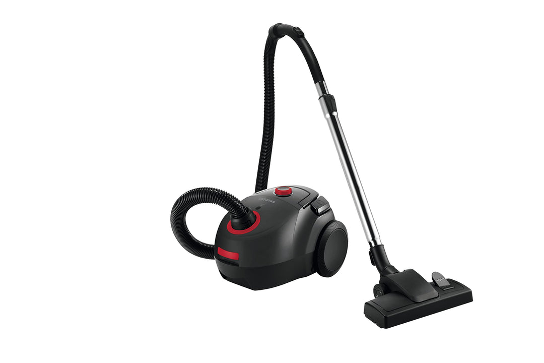 Grundig, VCC 3850 A Bodenstaubsauger mit Beutel, 800W, 2,1 L, Schwarz/Rot Single