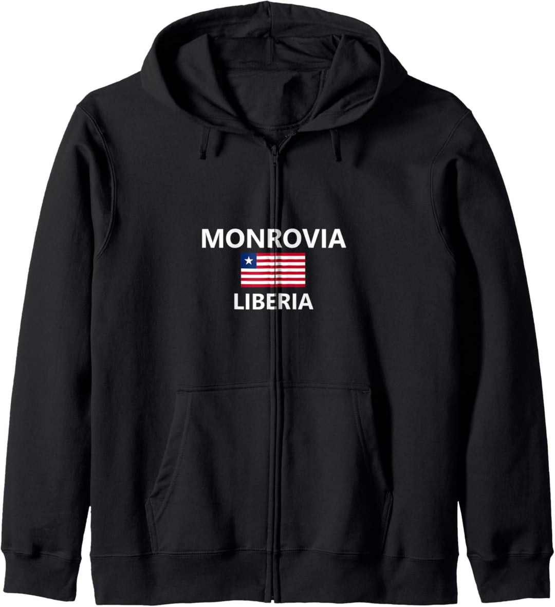 Monrovia Liberia Flagge Land Flag Country Kapuzenjacke