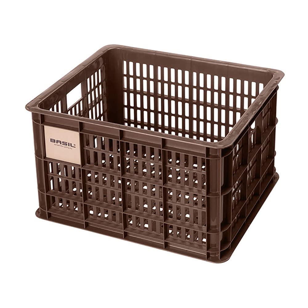 Basil B.V. Unisex – Erwachsene Crate Fahrradkaste, Braun, 45.25x35x25cm