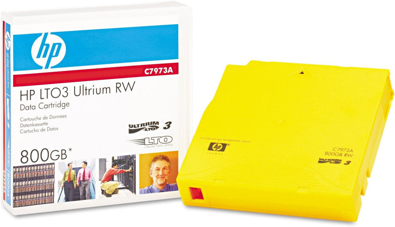 HP C7973A LTO Ultrium 3 Data Cartridge 400 / 800GB RW, Yellow