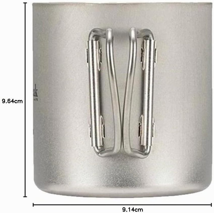 Doppelwandige Titan-Tasse