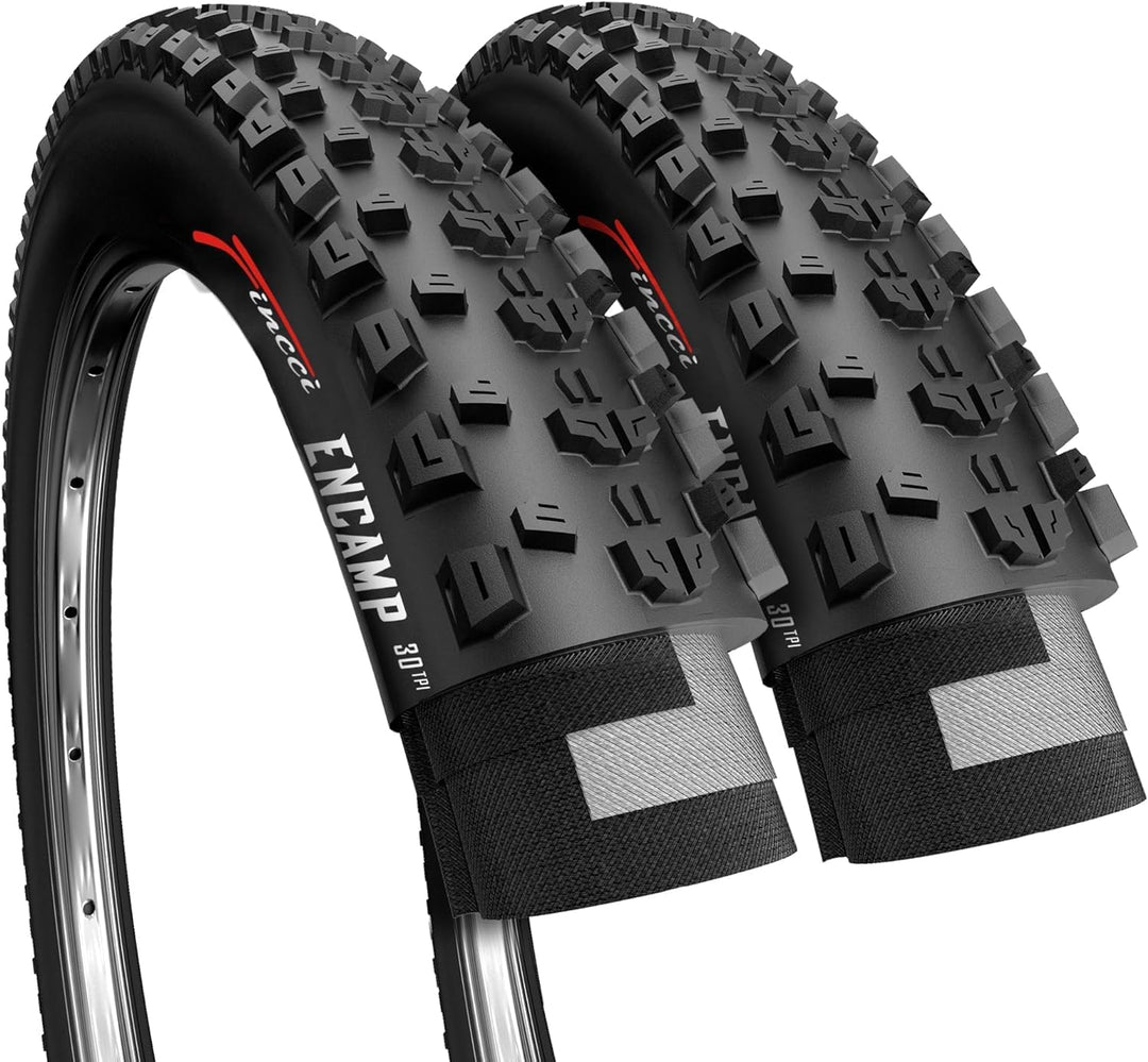 Fincci Encamp Paar 26 x 2,25 Zoll 57-559 Faltbar Reifen für Rennrad Mountain MTB Schlamm Schmutz Off