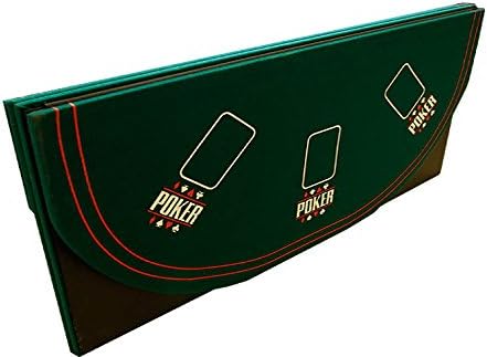 Nexos Trading Faltbare Tischauflage Casino Pokertisch Pokerauflage Holzverstärkt klappbar 160 x 80 c