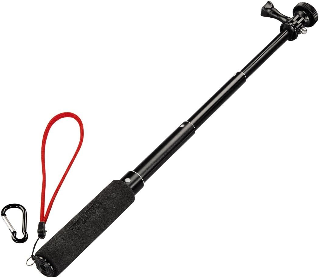 Hama Selfie-Stick 2in1, GoPro-Anschluss  und ¼-Zoll-Gewinde (für Kameras, GoPro-ActionCams und Smart