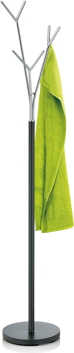 Kela 22233 Badezimmerständer, Rostfrei, Metall, Höhe 173,5 cm, Sinerio, Anthrazit Badezimmerständer