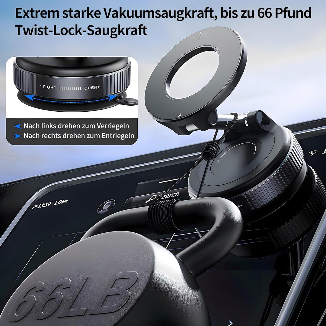 Handyhalterung Auto Für Magsafe,- 360° Drehbar Zusammenklappbar Tragbar Magnetisch Handy Halter,Hand