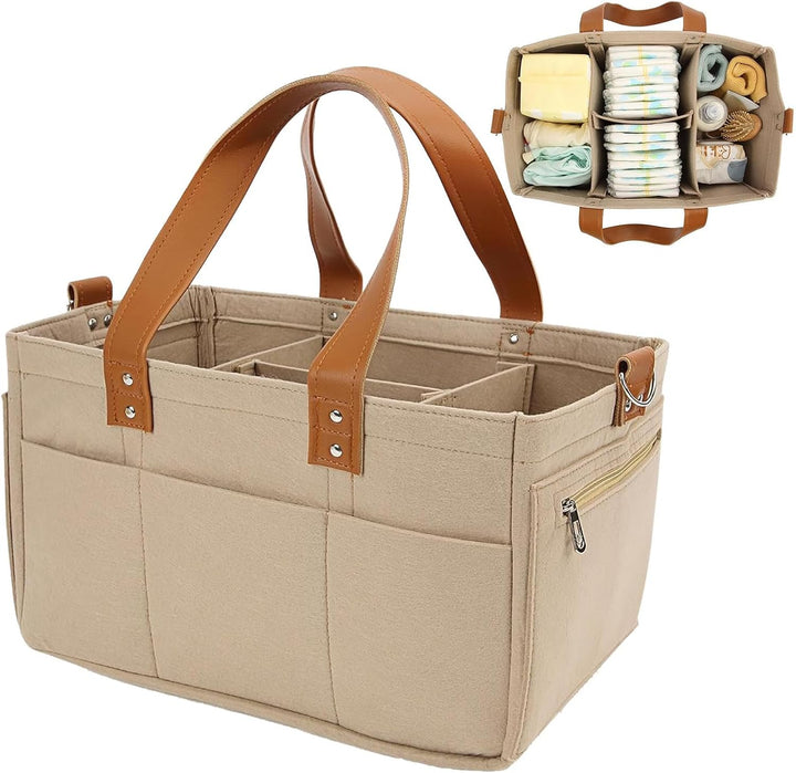 Filz-Kinderzimmertasche, Baby-Organizer-Tasche, Windelaufbewahrungstasche, Kinderzimmer-Windelkorb,