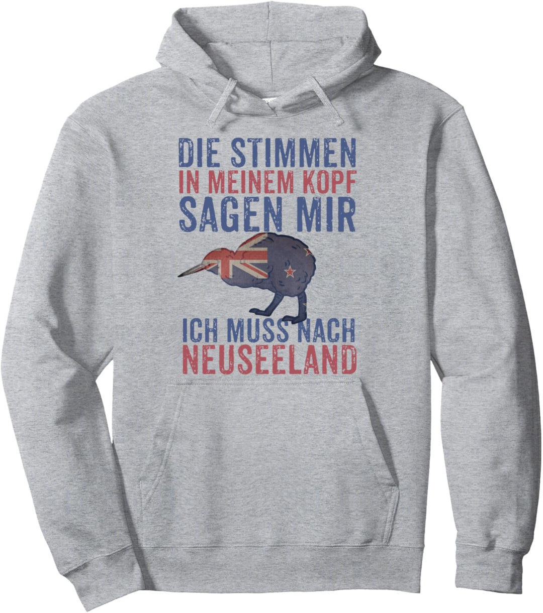 Neuseeland Auslandsjahr Kiwi Vogel Abschiedsgeschenk Pullover Hoodie