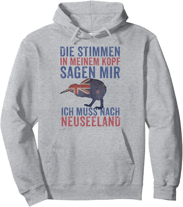 Neuseeland Auslandsjahr Kiwi Vogel Abschiedsgeschenk Pullover Hoodie
