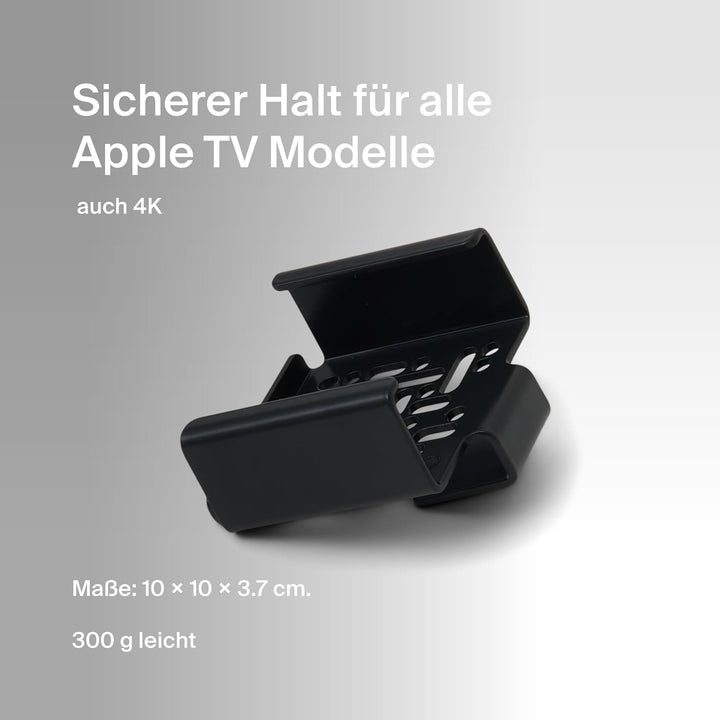 Apple TV Halterung - Verstecken von TV Box und Kabeln auf der Rückseite von Pedestal TV-Ständern (Sc
