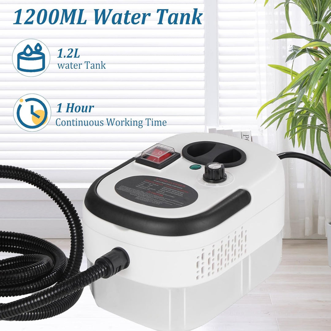 2500W Dampfreiniger, Dampfreiniger Handgerät, Tragbarer Dampfreiniger, 6-stufig Einstellbar, 15 Seku