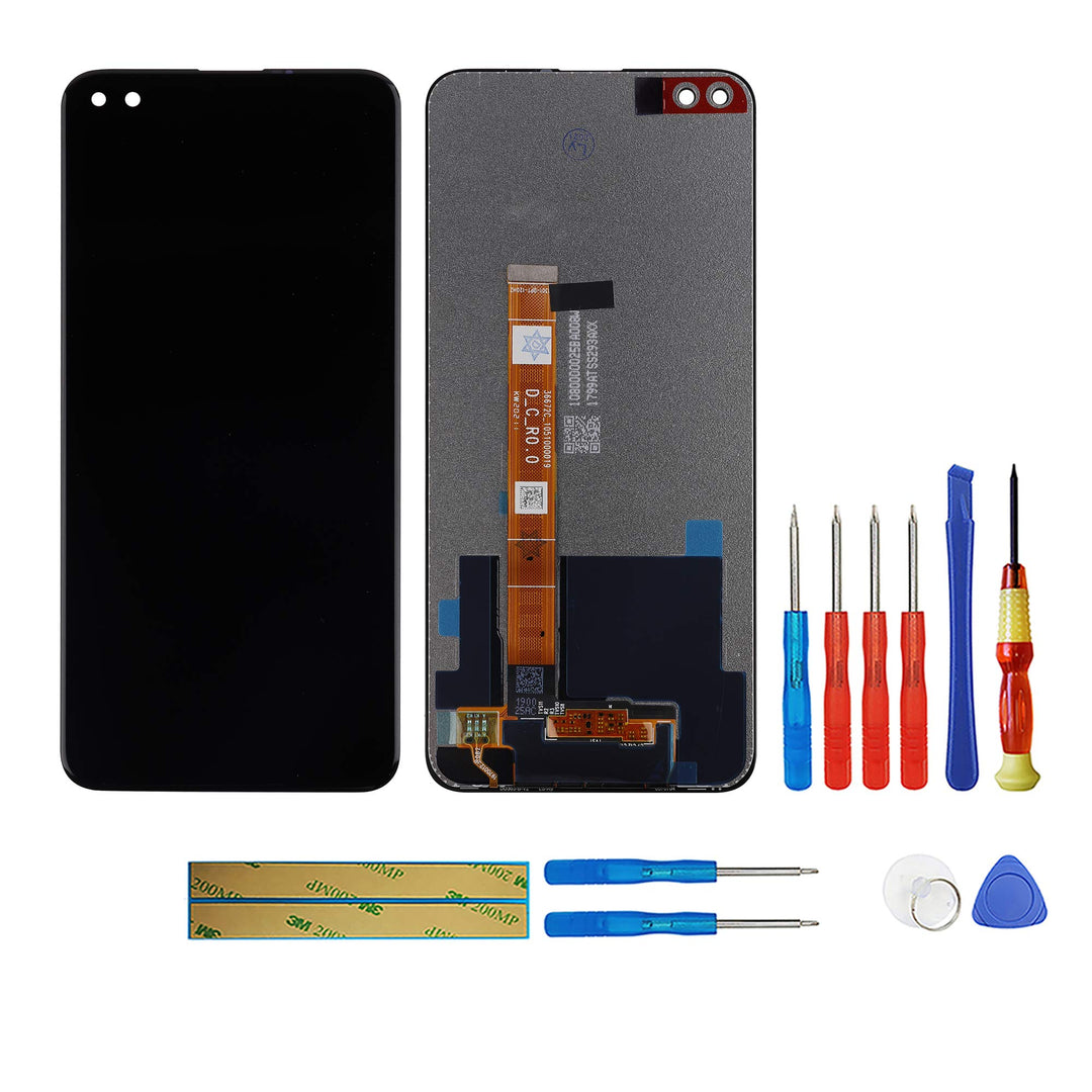 swark LCD Display Kompatibel mit Oppo Reno 4Z 5G CPH2065 (Schwarz Ohne Rahmen) Touchscreen + Tools
