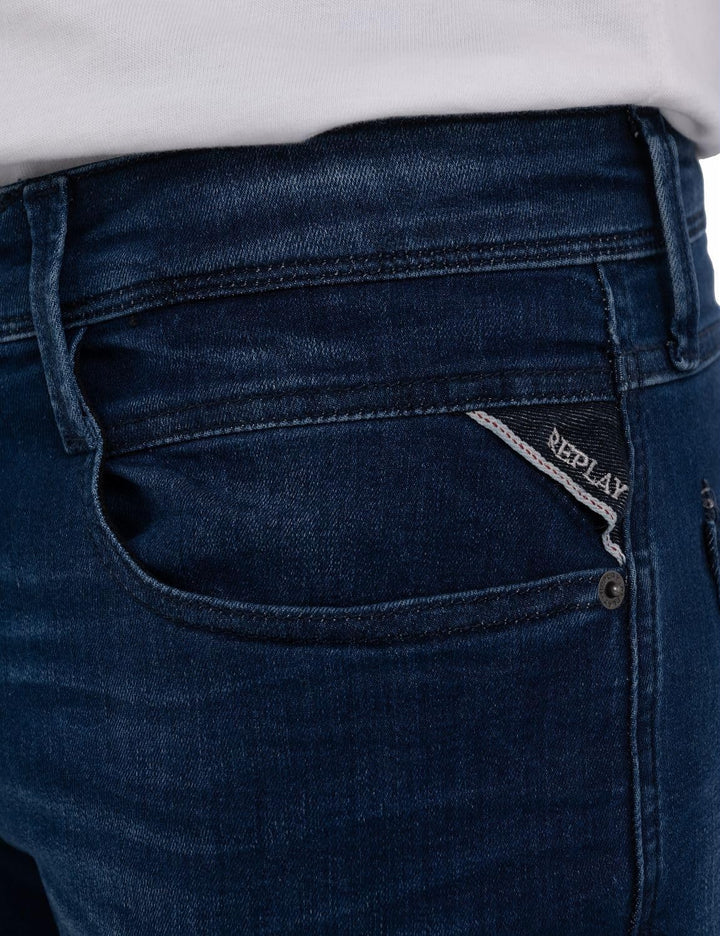 Replay Herren Jeans Anbass Slim-Fit mit Comfort Stretch 27W / 32L Medium Blue 009, 27W / 32L Medium