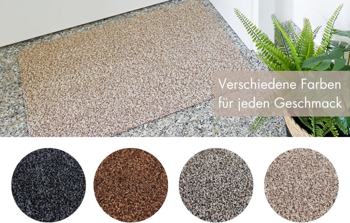 andiamo Fussmatte innen Samson – waschbare Baumwoll-Schmutzfangmatte - rutschfest, saugstark & hochw