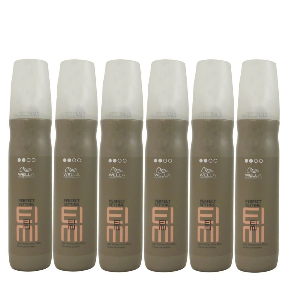 Wella EIMI Perfect Setting - Licht Fixierende Föhnlotion - 150ml (6´er Pack)